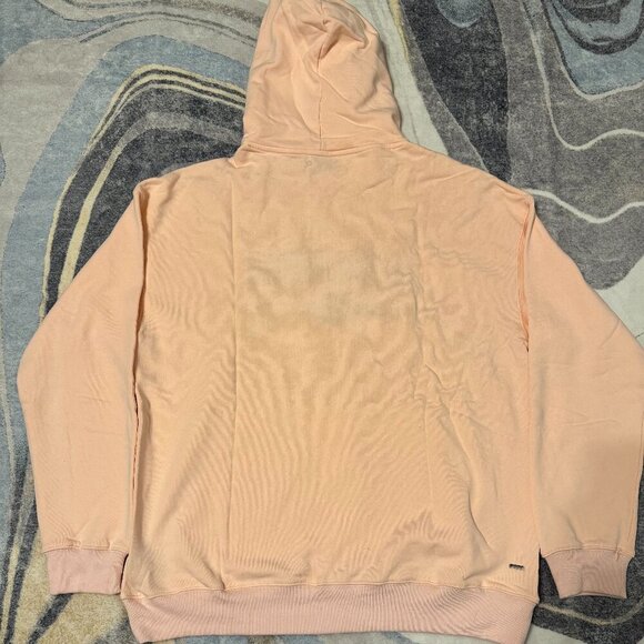 Amiri Pink Ripped Logo Hoodie Pullover Men’s Size Large - Picture 2 of 5